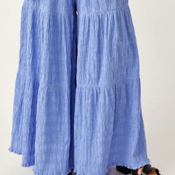 Free People wide Leg Palazzo In Paradise Pants Mysty Dawn - Picture 6 of 6